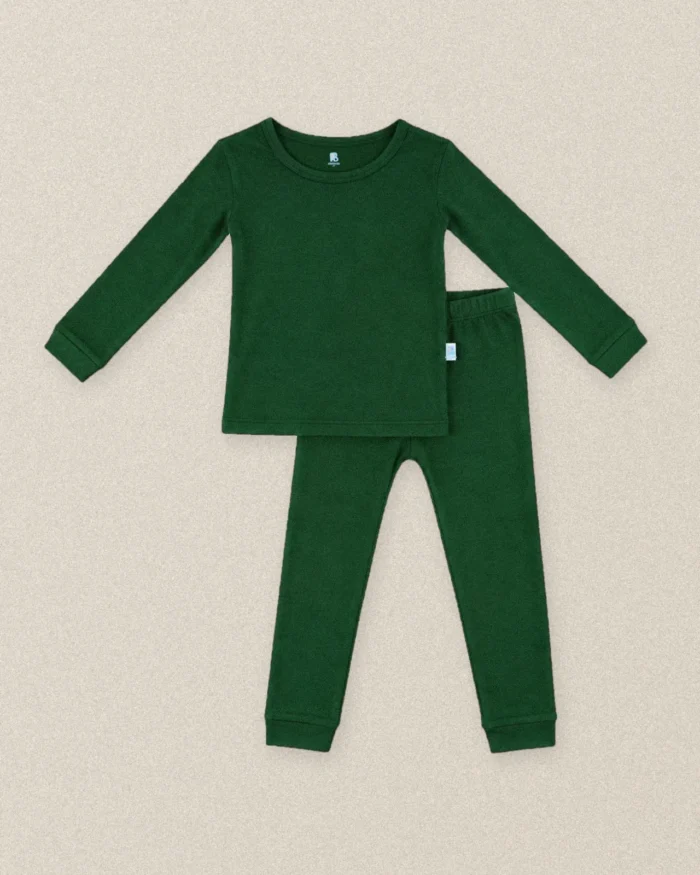 Bamboo Long Sleeve Pajamas - Green