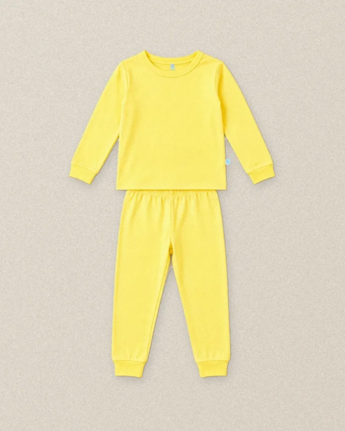 Bamboo Long Sleeve Pajamas - Yellow